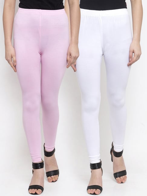 Leggings for Women Skinny Fit Premium Light Pink Color | SOGO