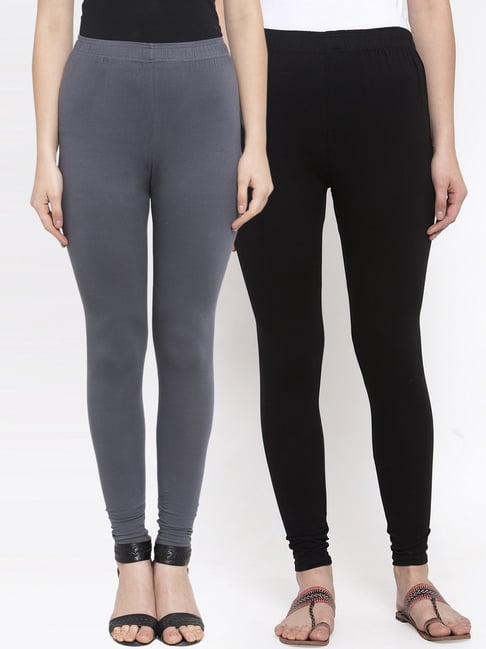 Flared leggings - Dark grey - Ladies | H&M IN