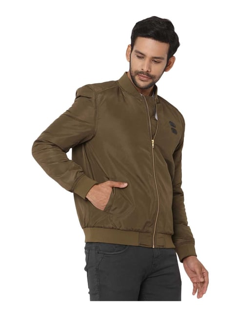 Buy MUFTI Solid Cotton Slim Fit Men's Casual Jacket | Shoppers Stop