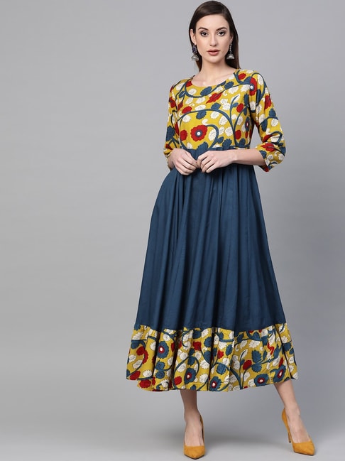 A-Line Vitrag Cotton Printed Frock Style Kurti at Rs 550/piece in Ahmedabad  | ID: 11322156388