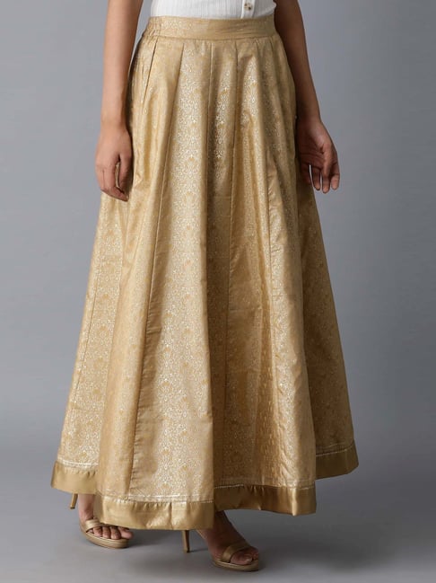 Gold skirt outlet online india