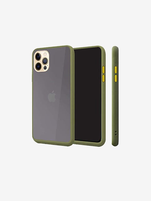 Buy NewBreed Smoke Back Cover for iPhone 12 Pro Max (Light Green