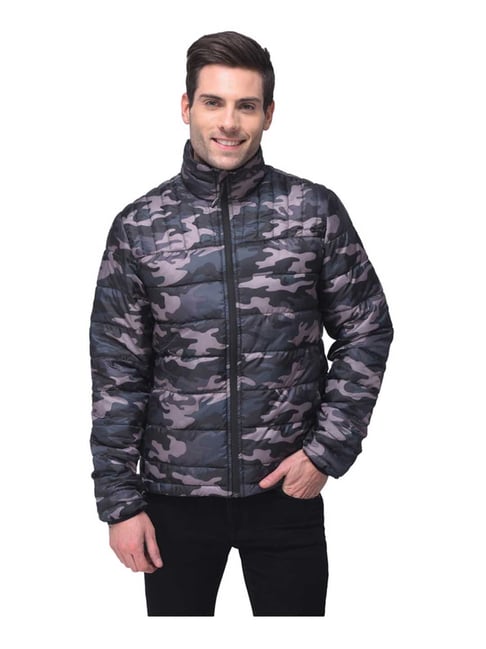 Buy Woodland Black Regular Fit High Neck Jacket for Men Online @ Tata CLiQ