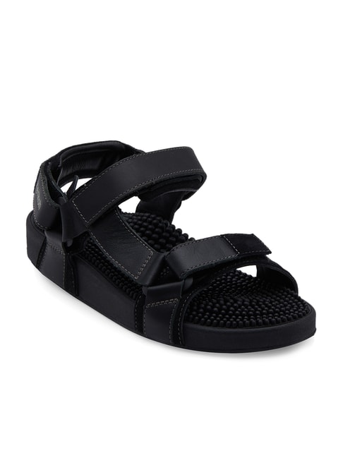 Buy Kenkoh Samurei Black Floater Sandals Online at Best Prices | Tata CLiQ