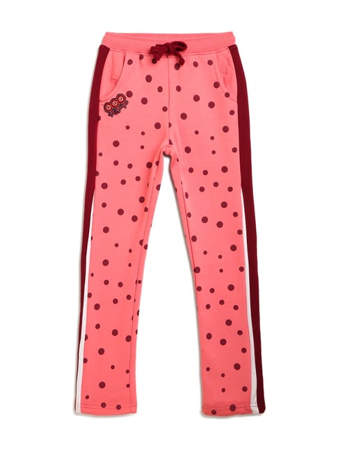 Elle Kids Pink Printed Trousers