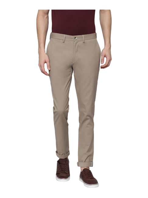 Buy Ben Sherman Beige Cotton Skinny Fit Chinos for Mens Online - Main Image