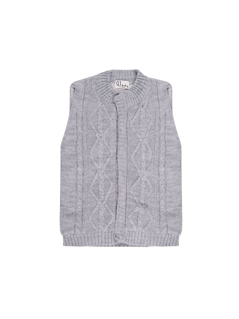 Gini & Jony Kids Grey Solid Sweater