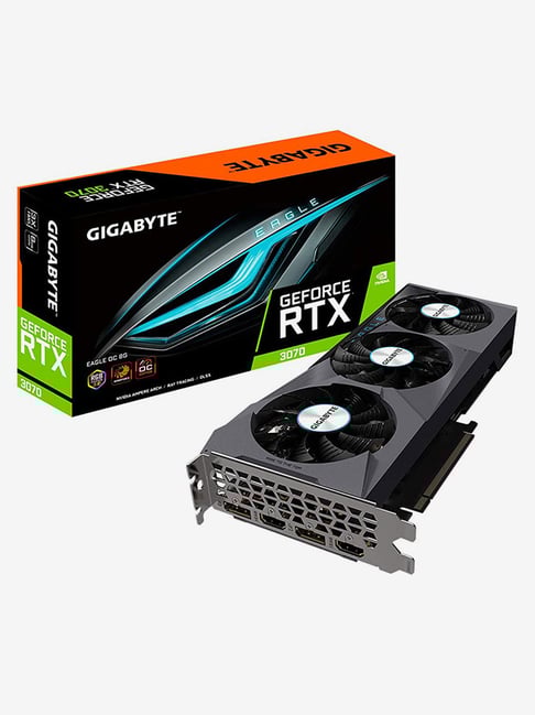 GIGABYTE GeForce RTX 3070 GB Graphic Card (GV-N3070EAGLE OC-8GD, Black)