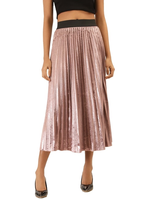 Label Ritu Kumar Blush Pink A-Line Skirt Price in India