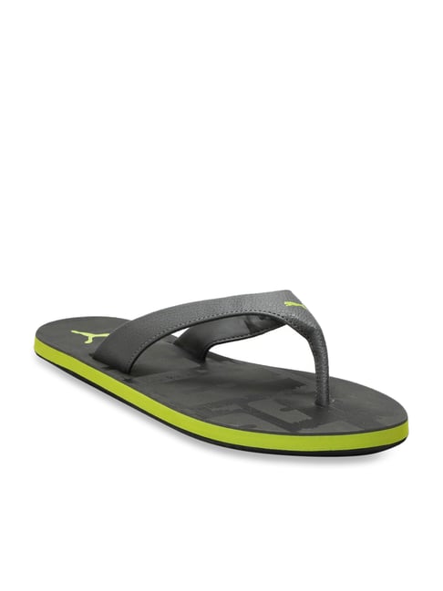 Buy Puma Windster Gu IDP Grey Black Flip Flops for Men at Best