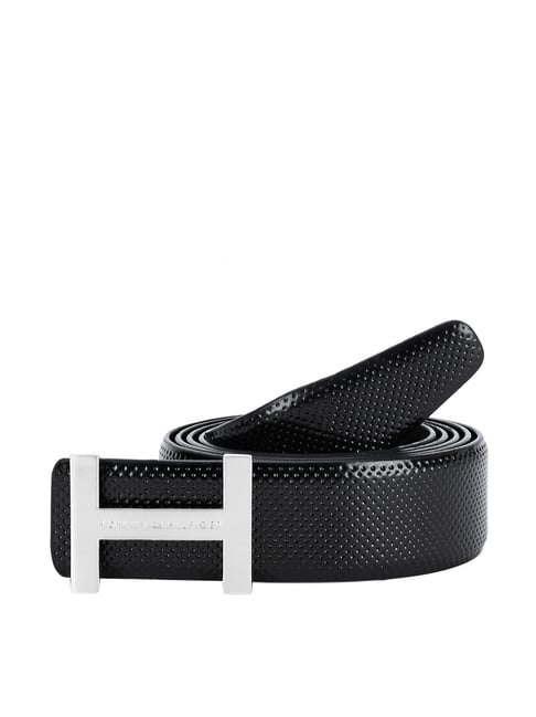 Tommy Hilfiger Enfield Black Leather Waist Belt for Men