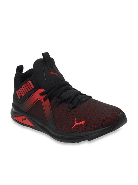 Puma Men's Enzo Fade Black Running Shoes