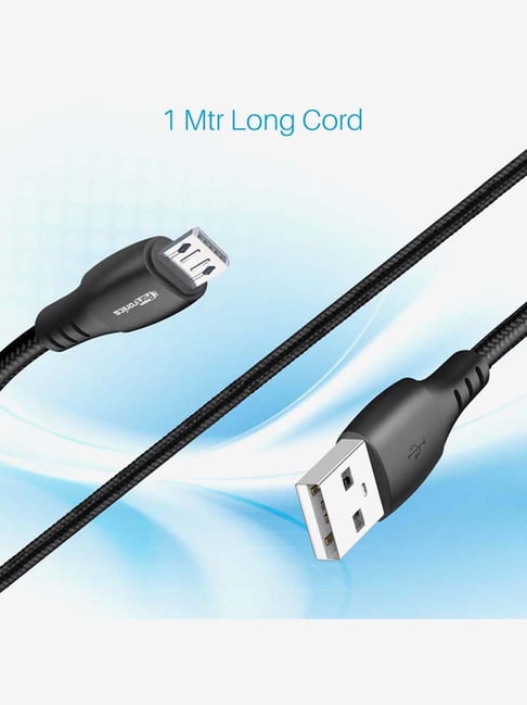 Buy Portronics Konnect A POR-1172 1m 3Amp USB to Micro USB Cable Online At  Best Price @ Tata CLiQ