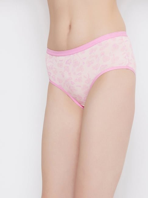 Buy Clovia Pink Cotton Striped Hipster Panty for Women's Online @ Tata CLiQ