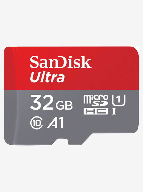 SanDisk SDSQUA4-032G-GN6MN 32GB Ultra microSD Memory Card (Red/Grey)