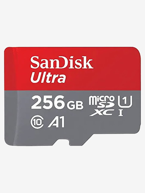 SanDisk SDSQUA4-256G-GN6MN 256GB Ultra microSD Memory Card (Red/Grey)