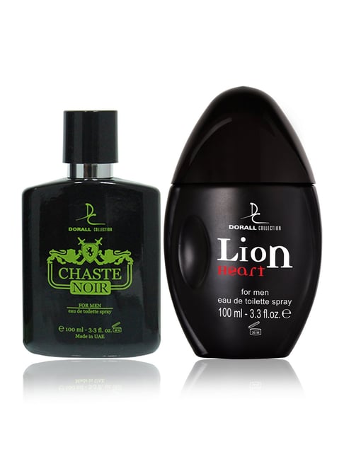 Dorall Collection Chaste Noir + Lion Heart Eau de Toilette Combo Set - Pack of 2-picture-11
