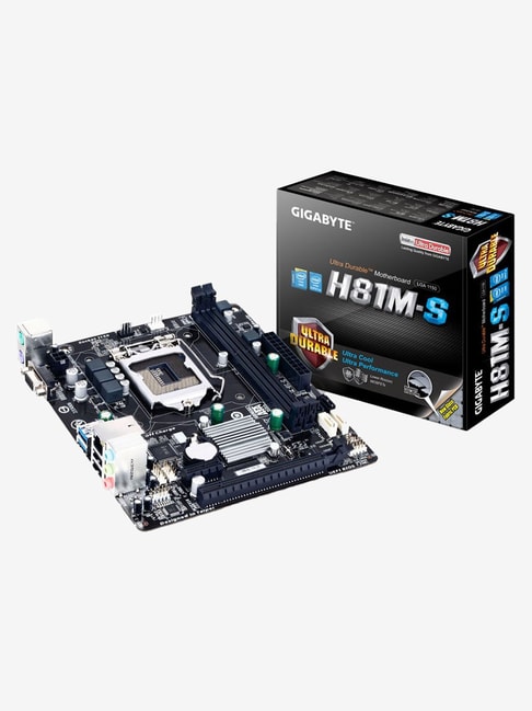 GIGABYTE GA-H81M-S (rev. 1.0) Intel H81 Express Motherboard (Black)