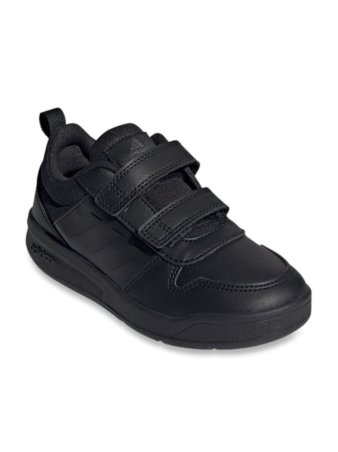 Adidas Kids's Tensaur C Black Running Shoes