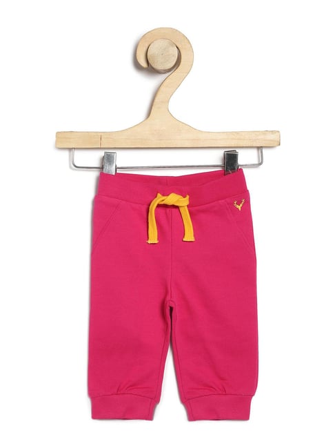 Allen Solly Junior Pink Solid Track Pants