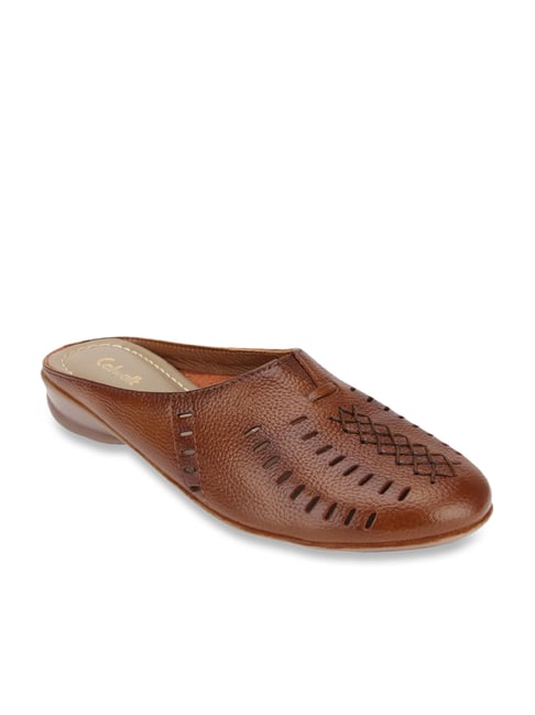 Catwalk Women's Rustic Tan Mule Shoes