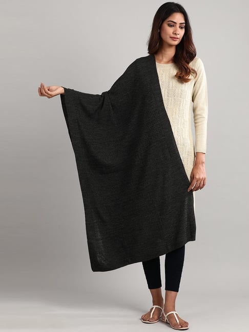 Black Shawl With Sleeves Danaeriz Hooded Long Sleeved Shawl Cape