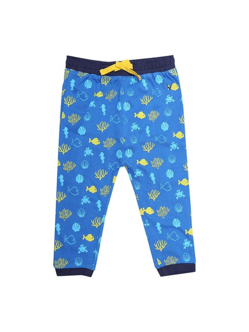 Allen Solly Junior Blue Printed Track Pants