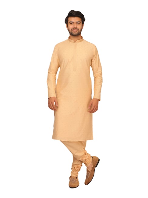 Buy Manyavar Gold Printed Kurta Set 