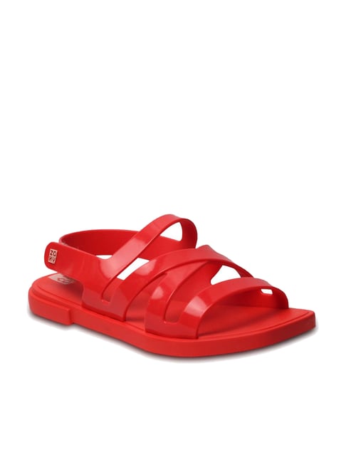 Amazon.com | Michael Kors Parker Sandal Crimson 6 M | Flip-Flops