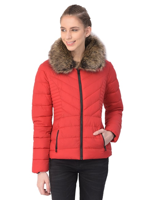 JUMP USA Women Red Casual Tailored Jacket-mncb.edu.vn