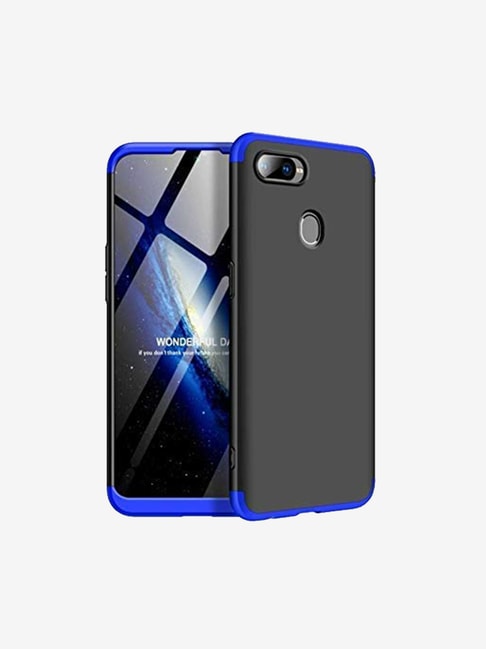 New Breed Back Cover for Honor 9i Scratch Resistance (Black/Blue)