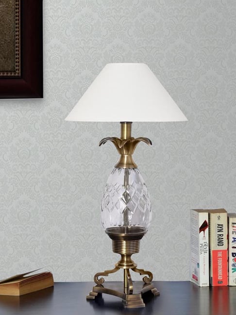 Kapoor E Illuminations Golden Brass Table Lamp Set of