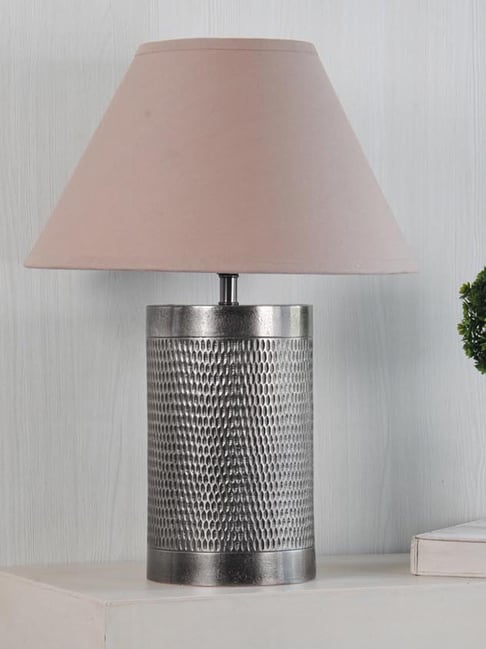 Buy Kapoor E Illuminations Ohagun Silver Aluminium Table Lamp