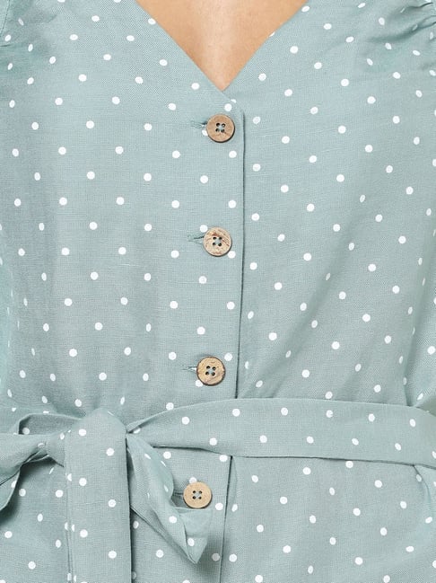Buy Forever 21 Blue Polka Dot Dress for Women Online @ Tata CLiQ