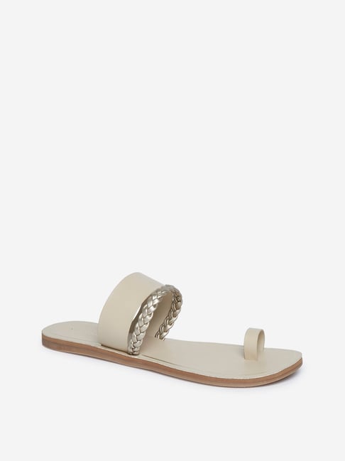 Buy LUNA BLU Black V Strap Sandals from Westside