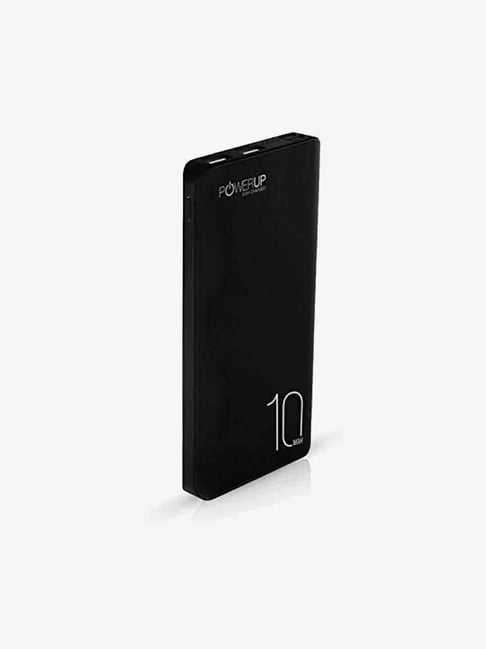 Powerup Stay Charged Trio Power 10000Mah Lithium Polymer Dual Usb 4X Fast Charging (Black)