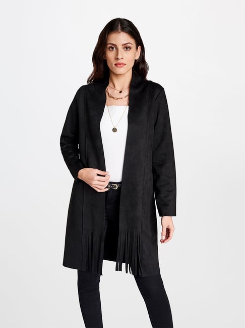 AND Black Full Sleeves Shrug