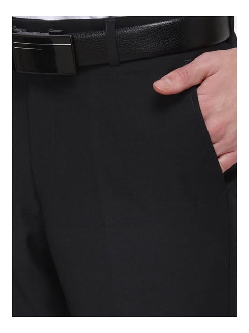 Buy Metal Dark Grey Slim Fit Trousers for Men Online @ Tata CLiQ