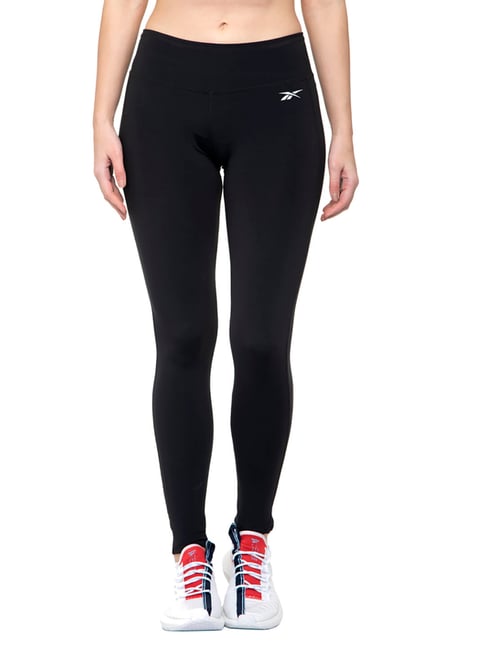 Buy Reebok Black FOUNDATION W KNIT Mid Rise Tights for Women Online @ Tata  CLiQ