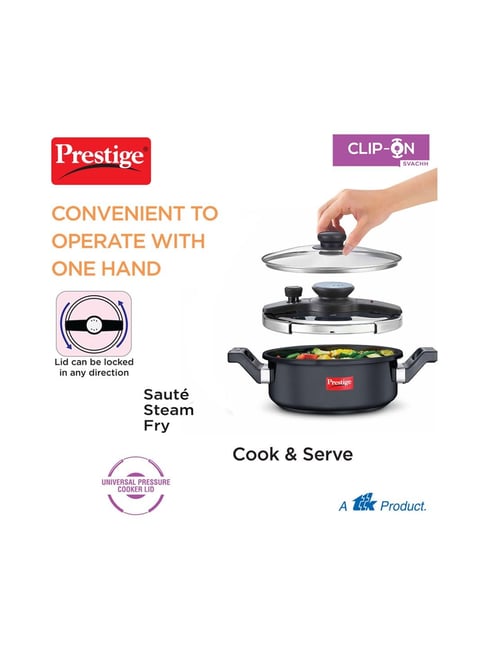 Buy Prestige Black Silver Pressure Cooker (3 L) Set of at