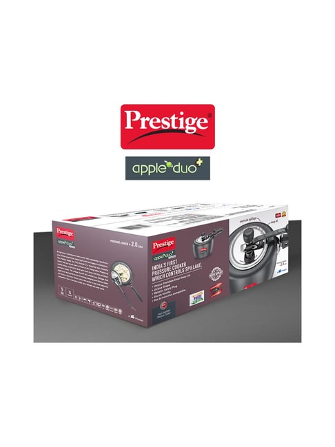 Buy Prestige Apple Duo Plus Svachh Grey Pressure Cooker (3 L