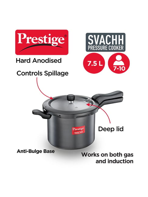 Buy Prestige Black Pressure Cooker 7.5 L Set of 1 at Best