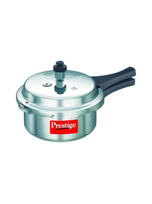Prestige Popular Silver Aluminium Pressure Cooker (2 L) Set of