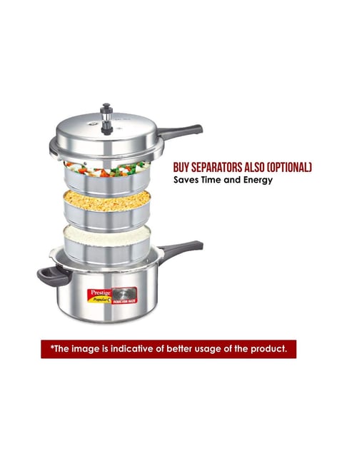 Buy Prestige Silver Aluminium Pressure Cooker (5 L) Set of at