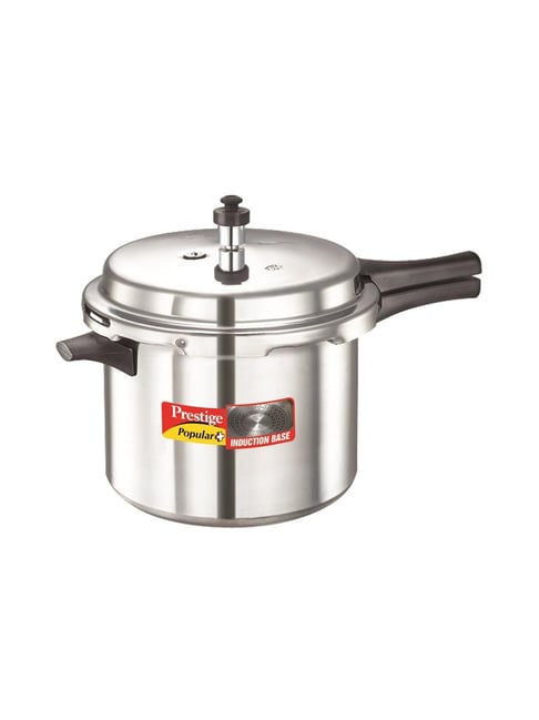 Prestige Popular Plus Silver Induction Base Pressure Cooker L) Set  of