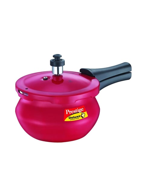 Prestige Deluxe Plus Baby Flame Red Aluminium Pressure Cooker (2 L) - Set of 1