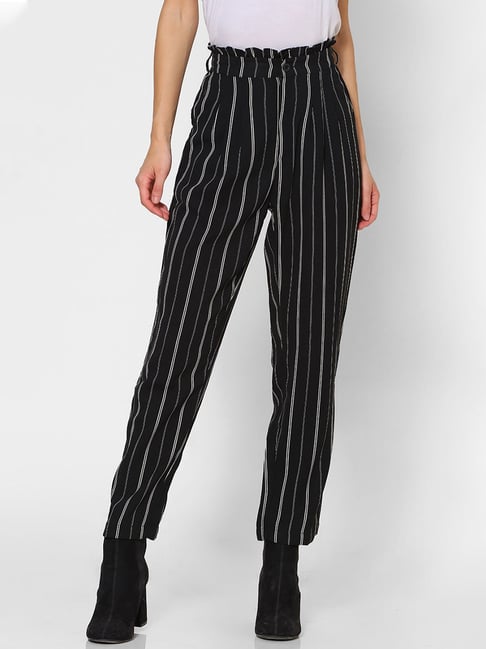 Forever 21 Black Striped Pants