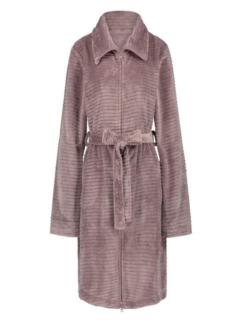 Buy Hunkemoller Pink Fleece Embossed Robe for Women Online @ Tata CLiQ