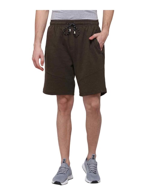 Buy JadeBlue Brown Mid Rise Cotton Shorts for Men Online @ Tata CLiQ