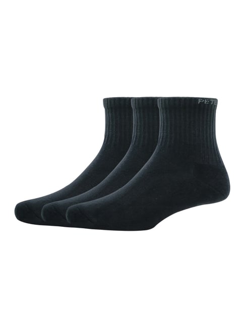 Peter England Black Socks - Pack Of 3